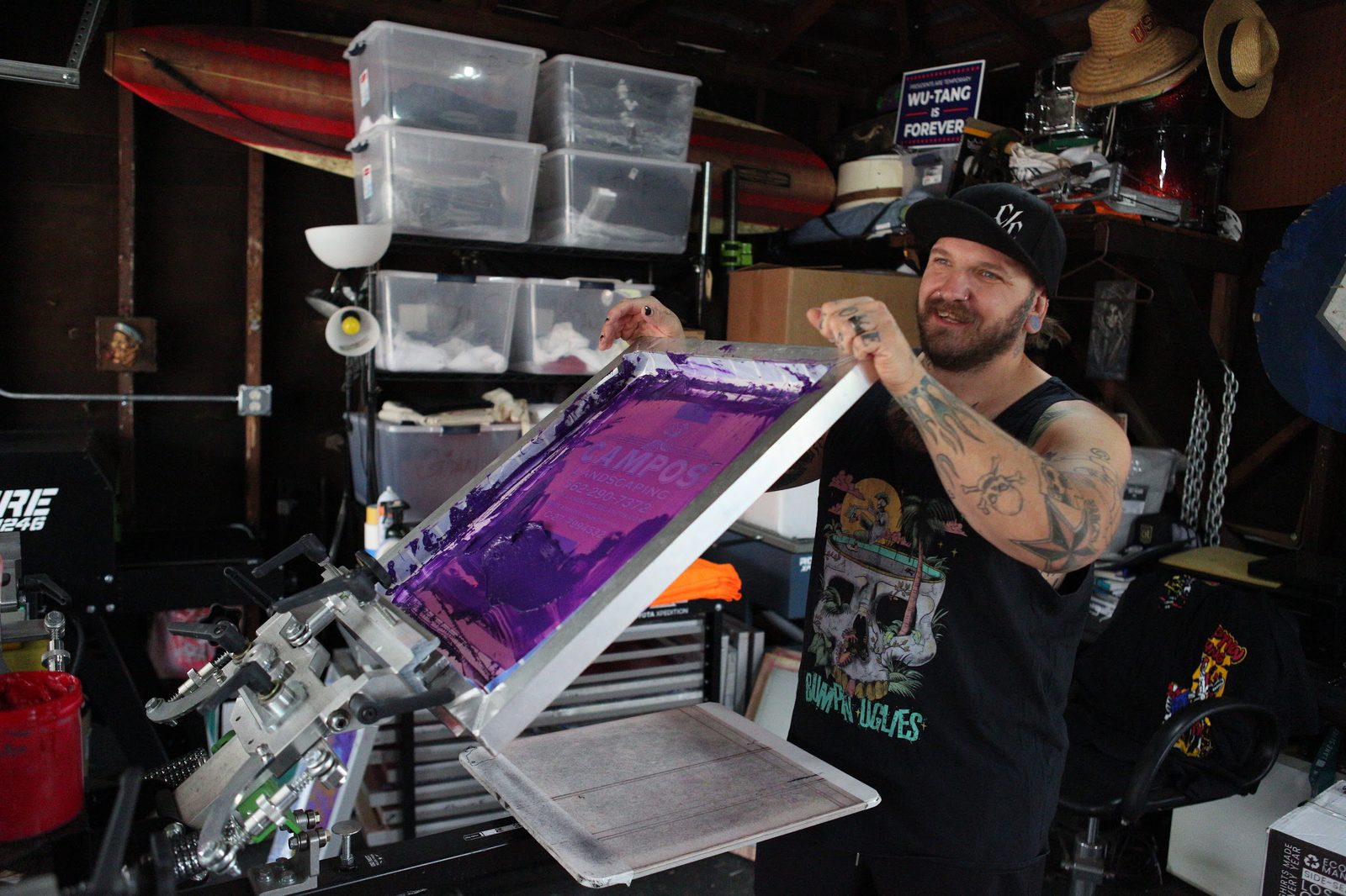 CC Print custom apparel shop in Long Beach — screen printing, embroidery and DTF production